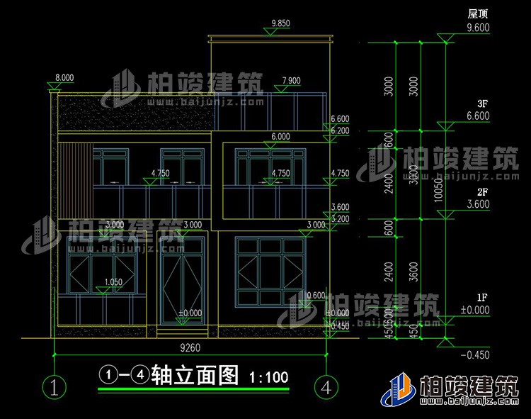 正立面图