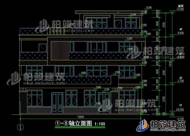 正立面图